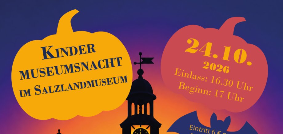 Poster for the ‘Children’s Museum Night’ event at the Salzlandmuseum in Schönebeck on 24 October 2026 Poster for the ‘Children’s Museum Night’ event at the Salzlandmuseum in Schönebeck on 24 October 2026