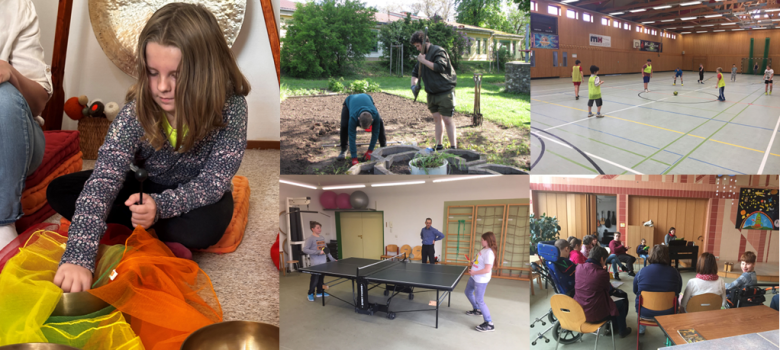 Photo collage of school offers