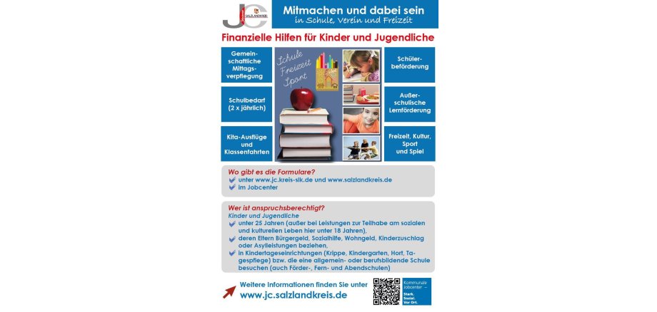 Leistungen aus dem Bildungs- und Teilhabepaket und Anspruchsvoraussetzungen