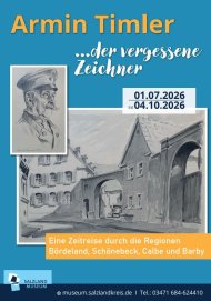 Affiche de l'exposition « Armin Timler » au Salzlandmuseum de Schönebeck