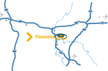 Accès au sanctuaire circulaire de Pömmelte